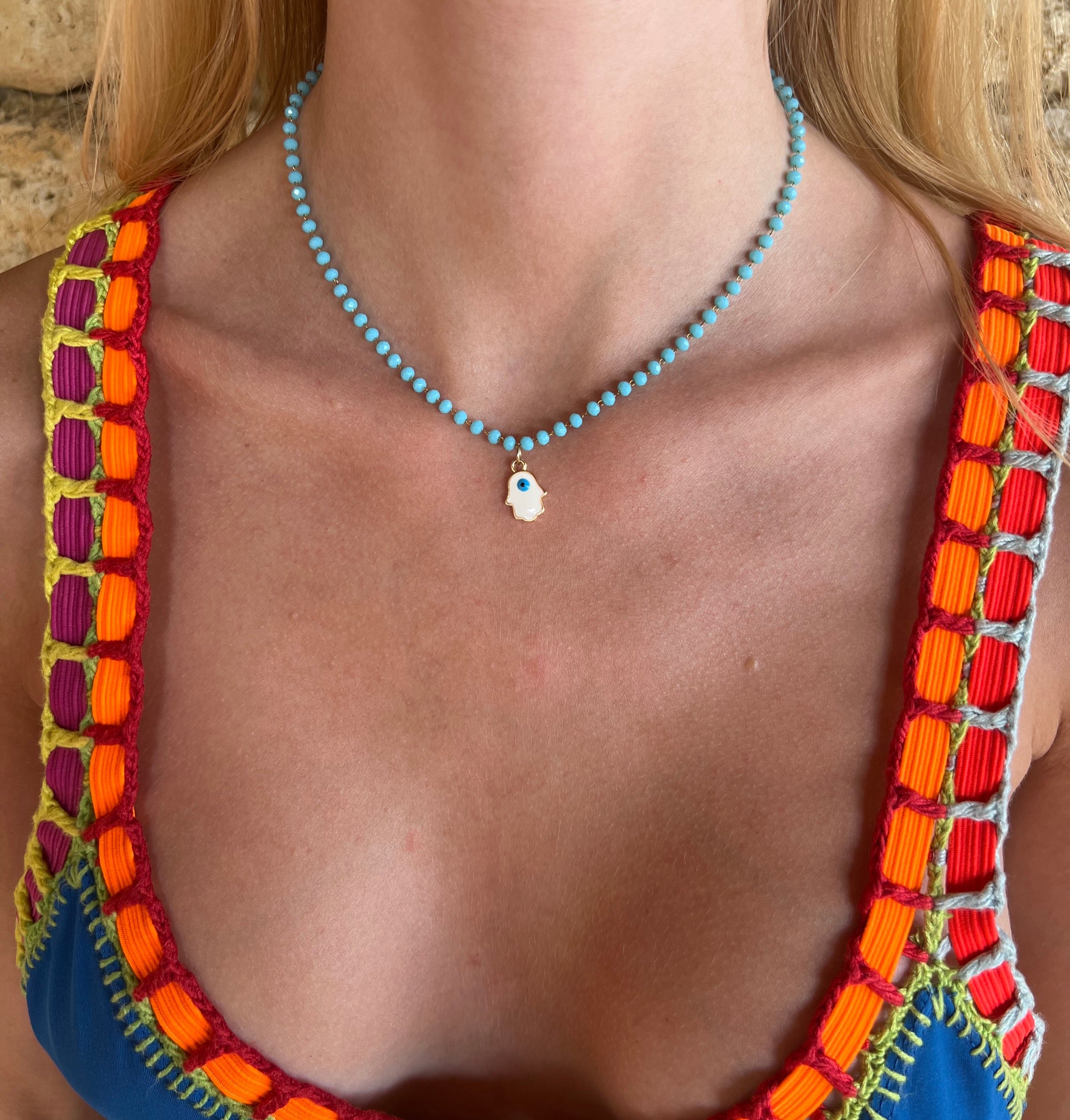 Collar azul St-Tropez