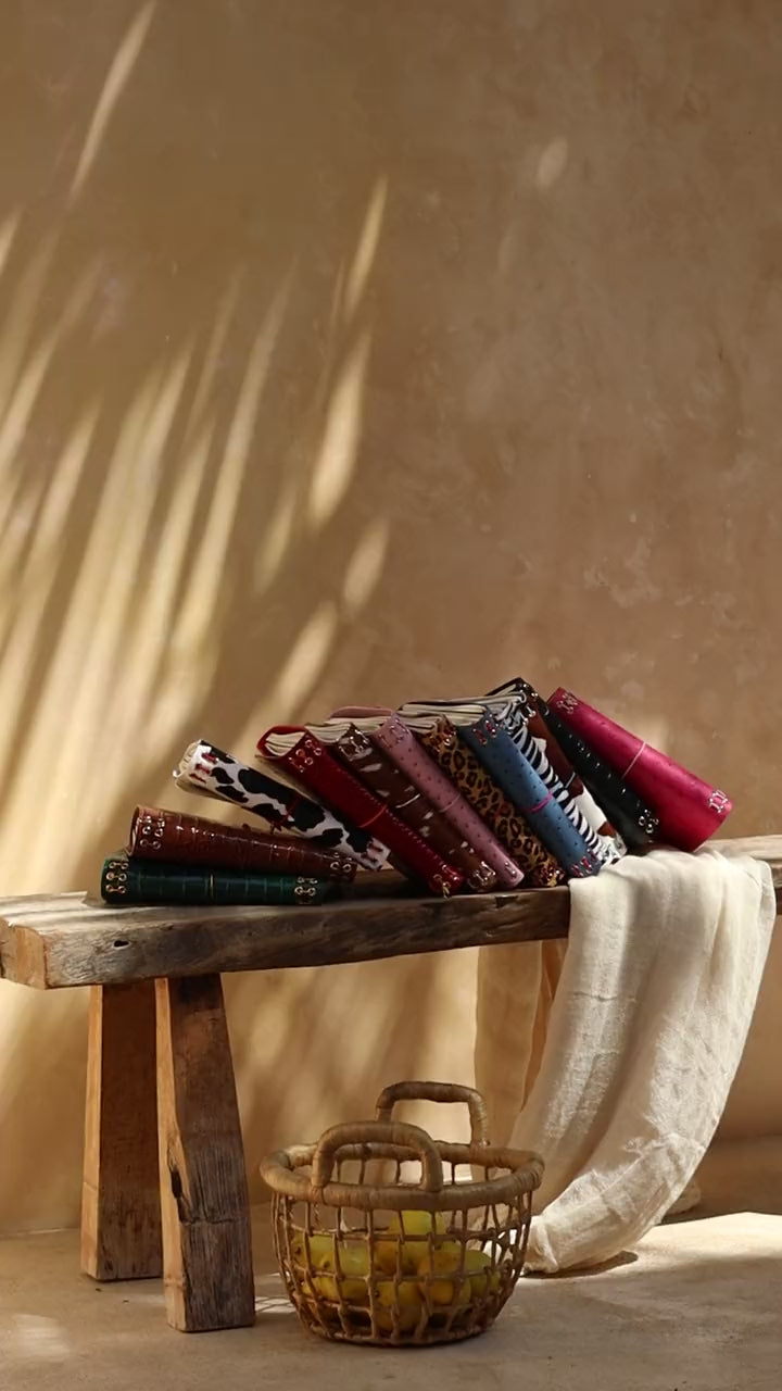 Signature Journals on a bench