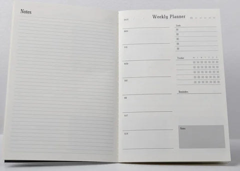 Weekly planner notebook
